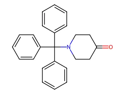 1-Tritylpiperidin-4-one structure
