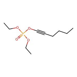 Diethyl 1-hexynyl phosphate structure