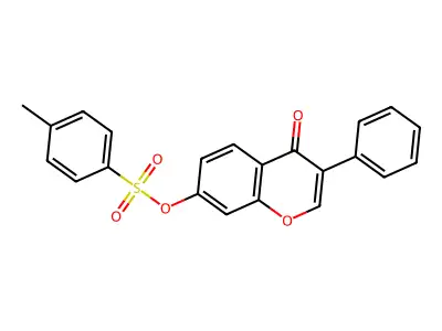 7-[[(4-Methylphenyl)sulfonyl]oxy]-3-phenyl-4H-1-benzopyran-4-one structure