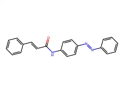 2-Propenamide, 3-phenyl-N-[4-(2-phenyldiazenyl)phenyl]- structure