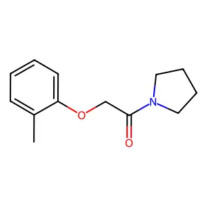 1-[(2-Methylphenoxy)acetyl]pyrrolidine structure