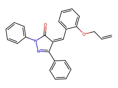2,5-Diphenyl-4-[(2-prop-2-enoxyphenyl)methylidene]pyrazol-3-one structure