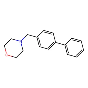 4-(Biphenyl-4-ylmethyl)morpholine structure