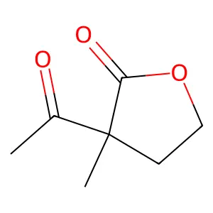 3-Acetyldihydro-3-methyl-2(3H)-furanone structure