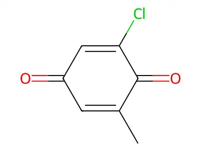2,5-Cyclohexadiene-1,4-dione, 2-chloro-6-methyl- structure