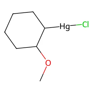 Chloro-(2-methoxycyclohexyl)mercury structure