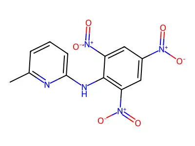 2-Pyridinamine, 6-methyl-N-(2,4,6-trinitrophenyl)- structure