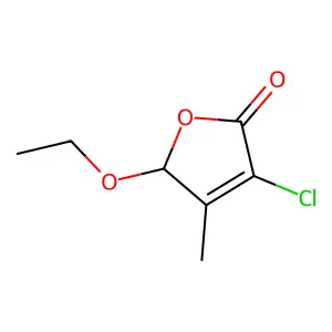 3-Chloro-4-methyl-5-ethoxy-2(5H)-furanone structure
