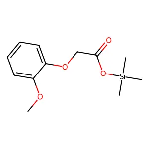Trimethylsilyl (2-methoxyphenoxy)acetate structure