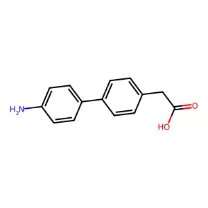 (4-氨基联苯-4-基)乙酸 structure
