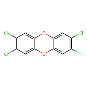 2-Fluoro-3,7,8-trichlorodibenzo-p-dioxin structure