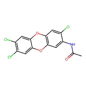 N-(3,7,8-三氯二苯并-p-二噁英-2-基)乙酰胺 structure