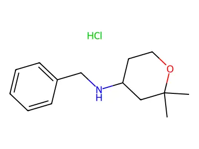 Benzyl-(2,2-dimethyl-tetrahydro-pyran-4-YL)-amine hydrochloride structure