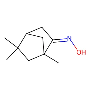 Bicyclo[2.2.1]heptan-2-one, 1,5,5-trimethyl-, oxime, (E)- structure
