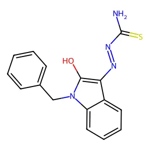 [(Z)-(1-benzyl-2-oxoindol-3-ylidene)amino]thiourea structure