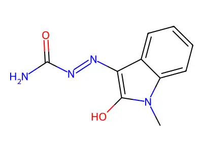 1-Methyl-3-semicarbazonoindoline-2-one structure