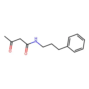 N-(3-苯基丙基)乙酰乙酰胺 structure