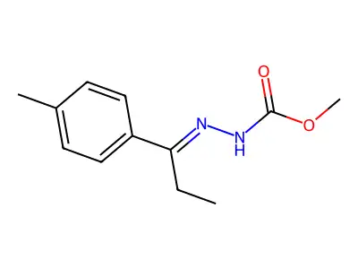 Methyl 2-[1-(4-methylphenyl)propylidene]hydrazinecarboxylate structure