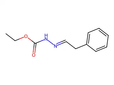 N-(2-苯亚乙基氨基)氨基甲酸乙酯 structure
