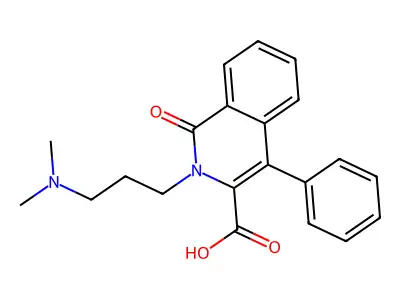 3-Isoquinolinecarboxylic acid, 1,2-dihydro-2-(3-(dimethylamino)propyl)-1-oxo-4-phenyl- structure
