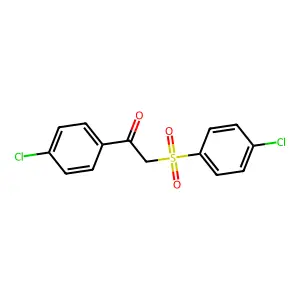 Ethanone, 1-(4-chlorophenyl)-2-[(4-chlorophenyl)sulfonyl]- structure