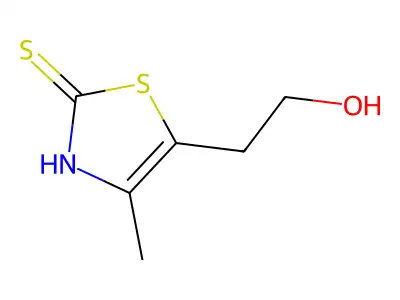 2-Mercapto-4-methyl-5-hydroxyethylthiazole structure
