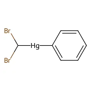 (Dibromomethyl)(phenyl)mercury structure