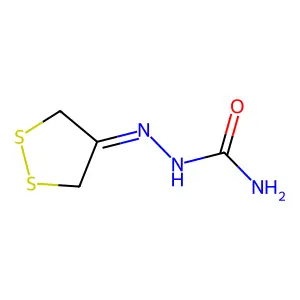 2-(1,2-二硫戊环-4-亚基)肼基甲酰胺 structure