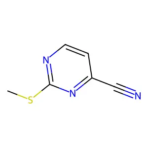 2-(Methylthio)-4-pyrimidinecarbonitrile structure