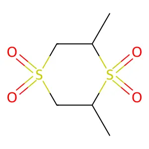 1,4-Dithiane, 2,6-dimethyl-, 1,1,4,4-tetraoxide structure
