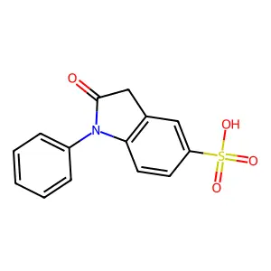 2-oxo-1-phenyl-3H-indole-5-sulfonic Acid structure