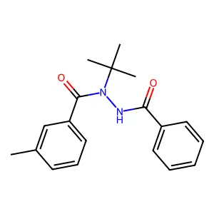 N'-benzoyl-N-tert-butyl-3-methylbenzohydrazide structure