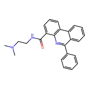 4-Phenanthridinecarboxamide, N-(2-(dimethylamino)ethyl)-6-phenyl- structure