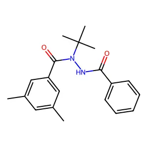 N'-苯甲酰基-N-叔丁基-3,5-二甲基苯甲酰肼 structure