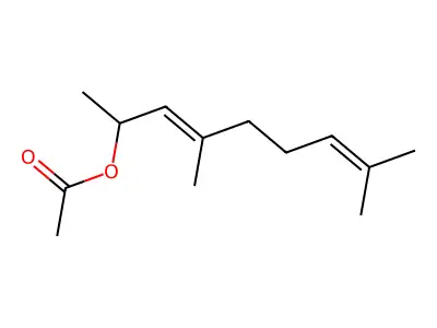 4,8-Dimethyl-3,7-nonadien-2-ol acetate structure