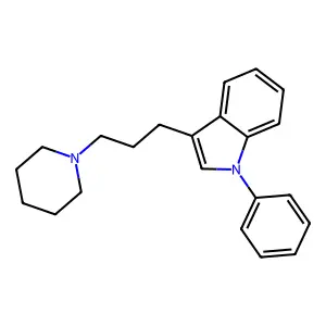 Indole, 1-phenyl-3-(3-piperidinopropyl)- structure