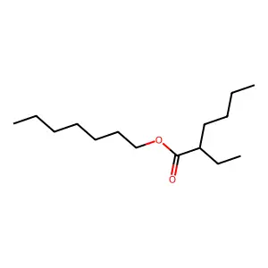 Heptyl 2-ethylhexanoate structure