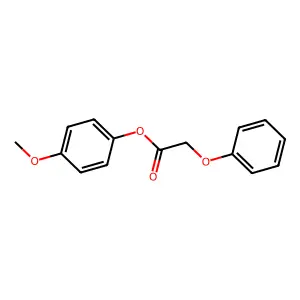 Acetic acid, phenoxy-, 4-methoxyphenyl ester structure