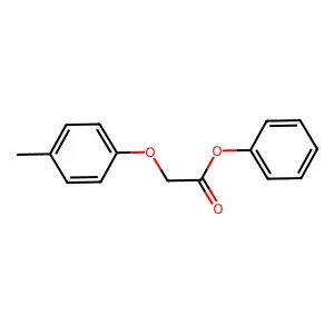 Phenyl 2-(4-methylphenoxy)acetate structure