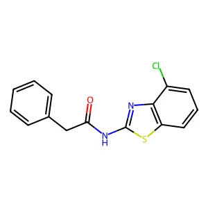 N-(4-chloro-1,3-benzothiazol-2-yl)-2-phenylacetamide structure