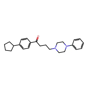 1-(4-Cyclopentylphenyl)-4-(4-phenylpiperazin-1-yl)butan-1-one structure