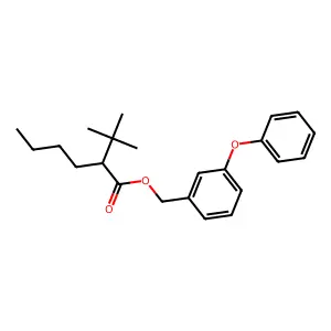 (3-Phenoxyphenyl)methyl 2-tert-butylhexanoate structure