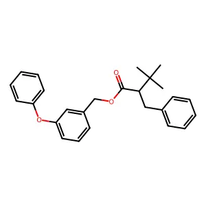(3-Phenoxyphenyl)methyl 2-benzyl-3,3-dimethylbutanoate structure
