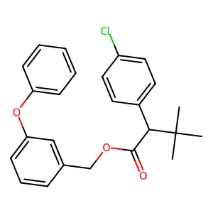 3-Phenoxybenzyl 2-(4-chlorophenyl)-3,3-dimethylbutanoate structure
