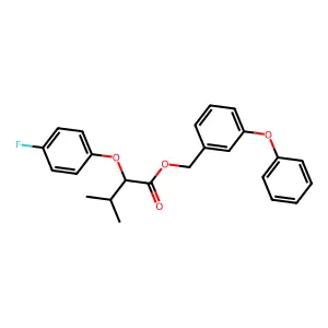 (3-Phenoxyphenyl)methyl 2-(4-fluorophenoxy)-3-methylbutanoate structure