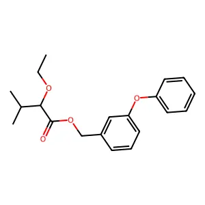 (3-Phenoxyphenyl)methyl 2-ethoxy-3-methylbutanoate structure
