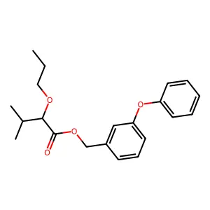 (3-Phenoxyphenyl)methyl 3-methyl-2-propoxybutanoate structure