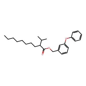 (3-Phenoxyphenyl)methyl 2-propan-2-yldecanoate structure