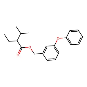 (3-Phenoxyphenyl)methyl 2-ethyl-3-methylbutanoate structure