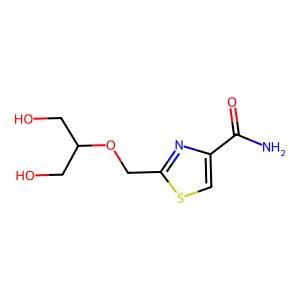 4-Thiazolecarboxamide, 2-[[2-hydroxy-1-(hydroxymethyl)ethoxy]methyl]- structure